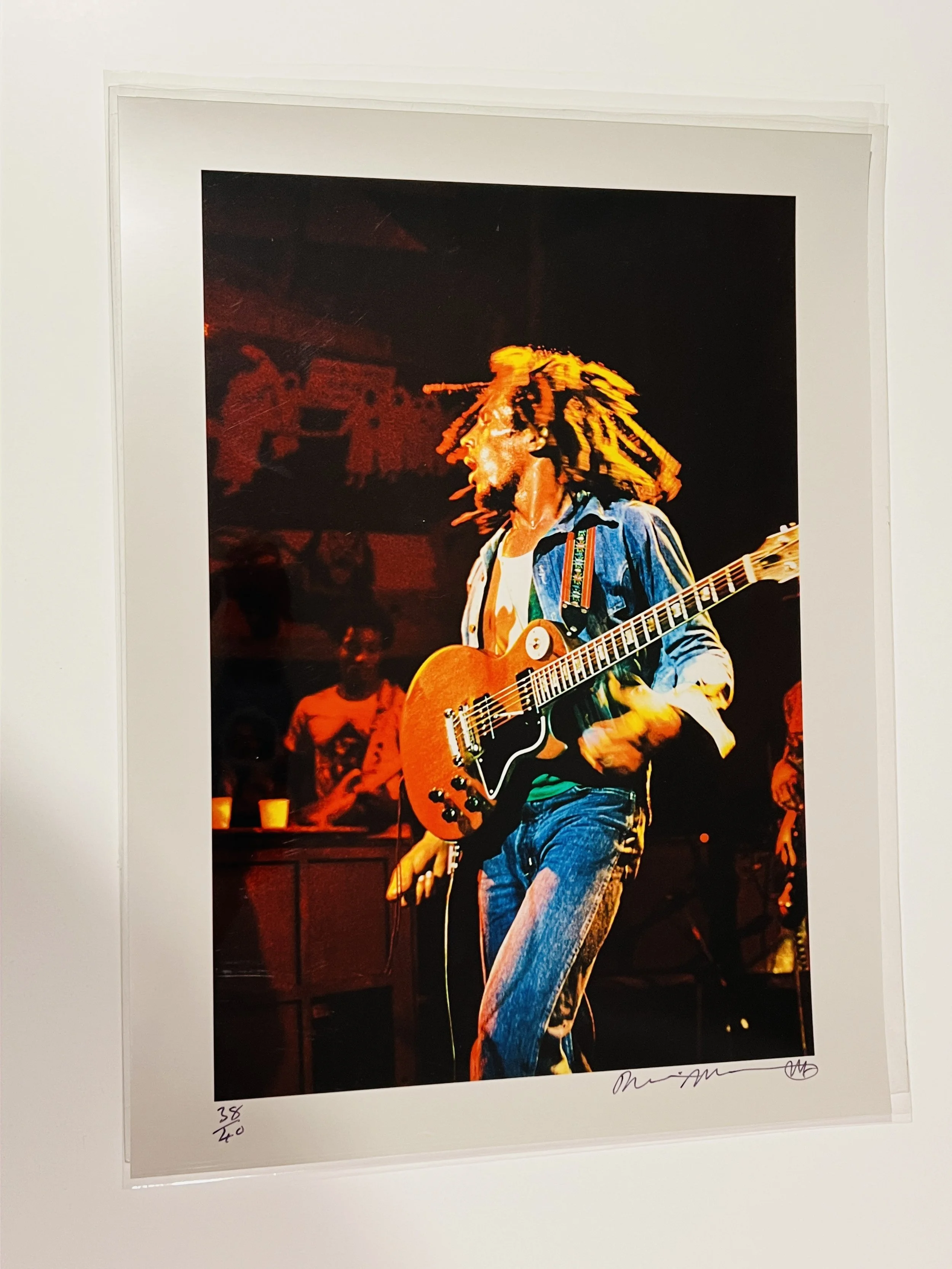 BOB MARLEY July 18 1975 Lyceum London Dennis Morris signed Photo